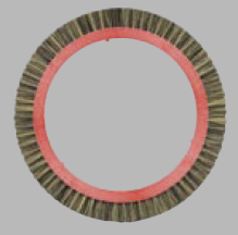 برس Famatex Overfeed and Post pinning Brush